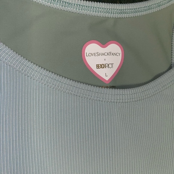 LoveShackFancy x Beach Riot Ribbed Set - Picture 2 of 3